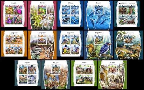 NATURE orchids Solomon Islands 2017 collection 14 s/s Michel CV 168€ MNH #CNA297 - 第 1/1 張圖片