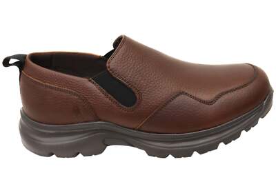 Mens Hush Puppies Alpe Extra Wide Width Leather Comfortable Shoes - ModeShoesAU