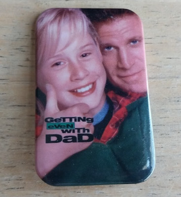 Getting Even Wirh Dad Promotional Pin 1994 Movie Film Macaulay Culkin Ted Danson