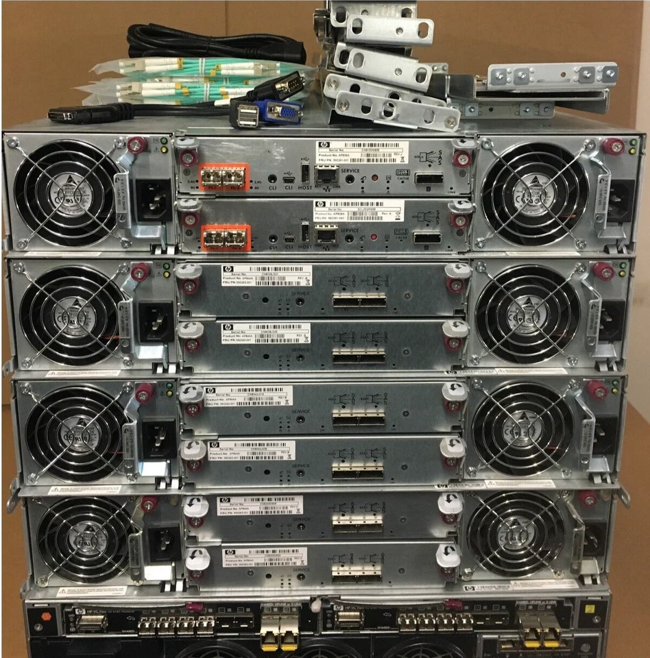 HP C3000 P2000 G3 8x BL460c Gen8 8Gbit FC 96-Core 512GB RAM 55.2TB SAN Solution - Image 3 of 4