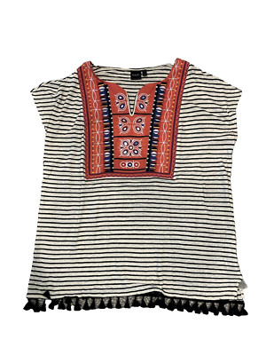 #RAFAELLA 55% Linen Womens 1X Top EUC