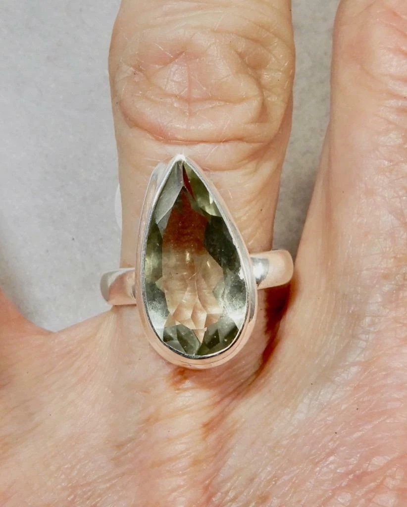 Amethyst 2024 teardrop ring