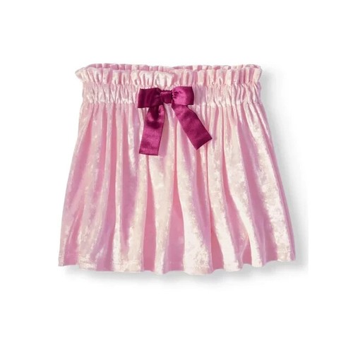 365 Kids From Garanimals Girls' Velour Skirt with Bow Set of Two Size 7 - Picture 4 of 5
