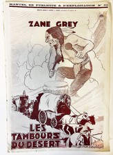 DRUMS OF THE DESERT! '27 W.BAXTER CLASSIC SILENT ORIGINAL FRENCH FILM PRESSBOOK