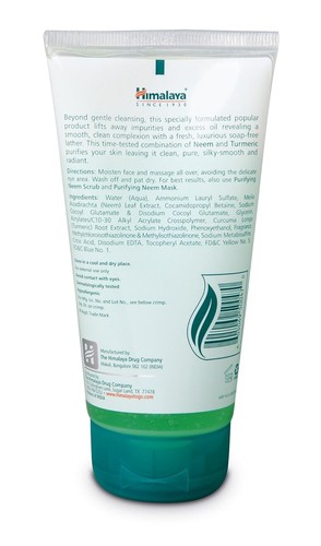 Him Herbals Purifying Daily Neem Face Wash 150 ml Prevent Pimples Acne Soap Free - Picture 2 of 10