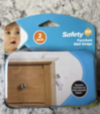 Safety 1st 2 pack Furniture Wall Straps For Babies Kids 11014 NEW in Package