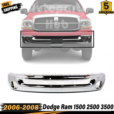 New Front Chrome Bumper Face Bar Fits Dodge Ram 1500 2500 3500
