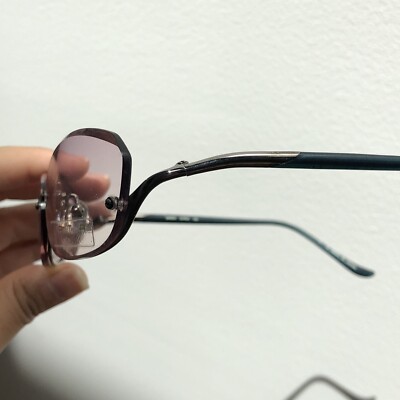 Vintage Kata Pink/Green Half Rimless Sunglasses | eBay