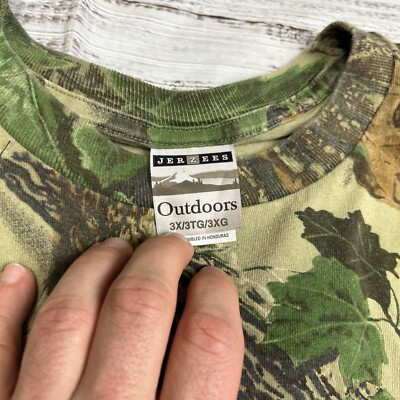 JERRY'S OUTFITTERS × somedaythirtee Vintage Jerzees Outdoors 3X Realtree Camo Long Sleeve Shirt