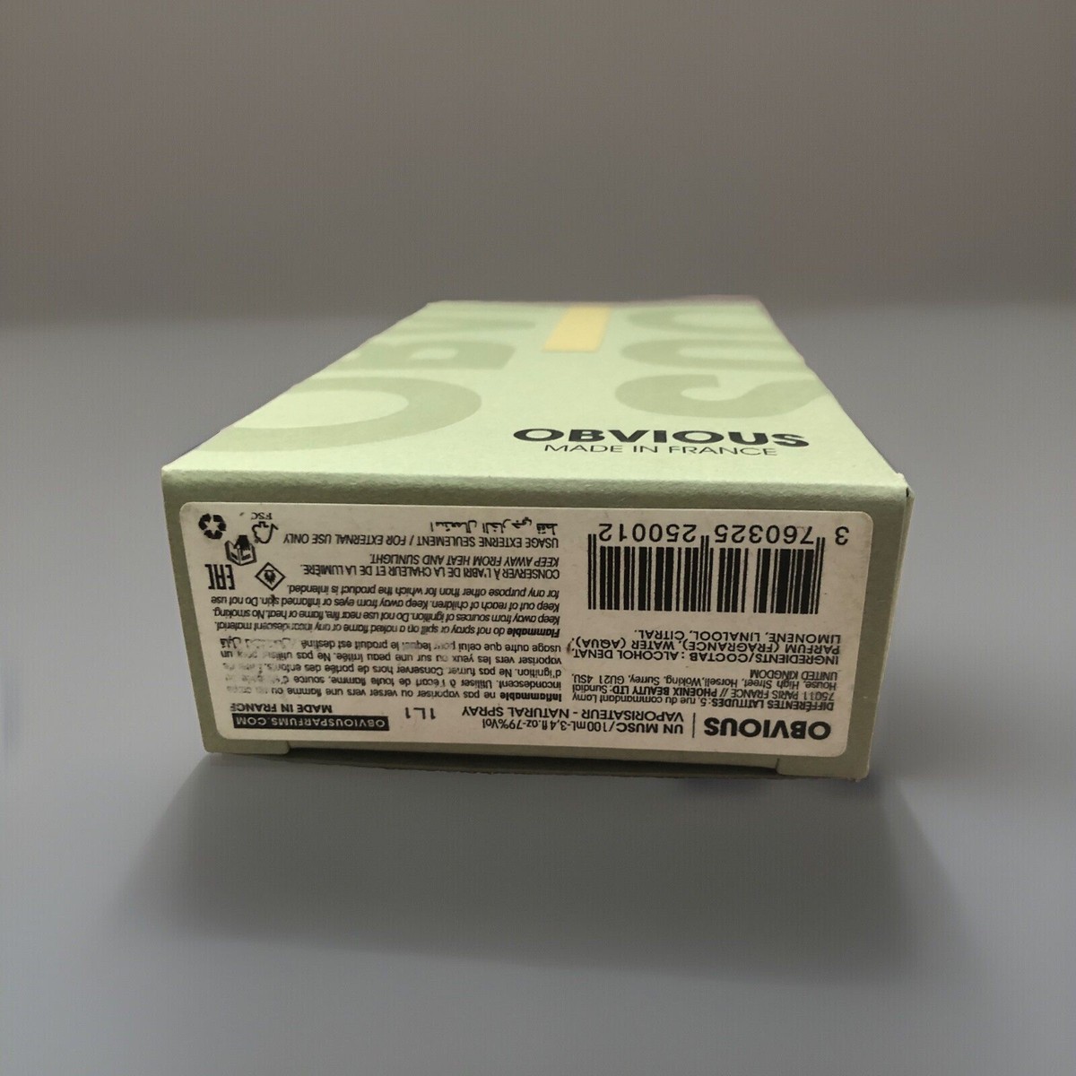obvious 香水 UN MUSC 100ml OBVIOUS UN MUSC（オブヴィアスアンムスク） 100ml｜BIYOMA
