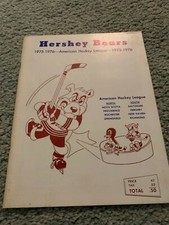 1976 Calder Cup Playoff Final Hockey Program Nova Scotia Voyaguers Hershey Bears