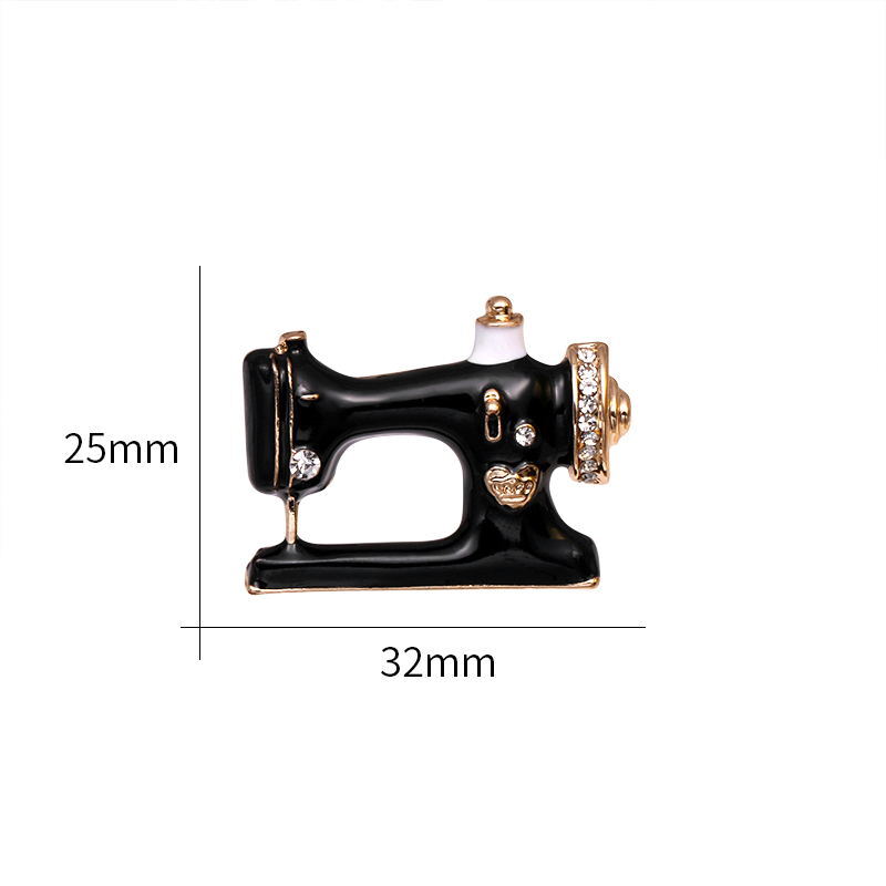 sewing machine brooch pin gift cute Mother’s Day present for sewing lady-image
