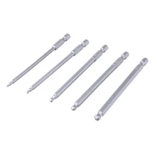 Professional Ballhead Hex Screwdriver Bits Set of 5 Tool Steel