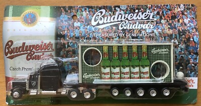 Werbetruck LKW Peterbilt Budweiser Budvar Sattelzug mit Flachpritsche 2005