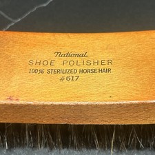 Vintage National SHOE SHINE BRUSH Horsehair - No. 617 USA