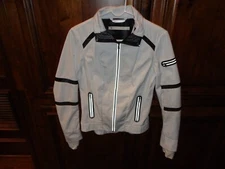 White Blanc NOIR Full Zip Jacket Womens S Very Nice - no holes  - Very Good Cond