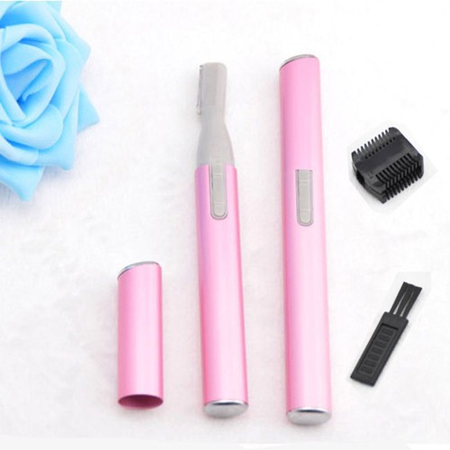 Women's Lady Face Hair Electric Eyebrow Trimmer Men Shaver Remover Razor Set - Picture 3 of 5