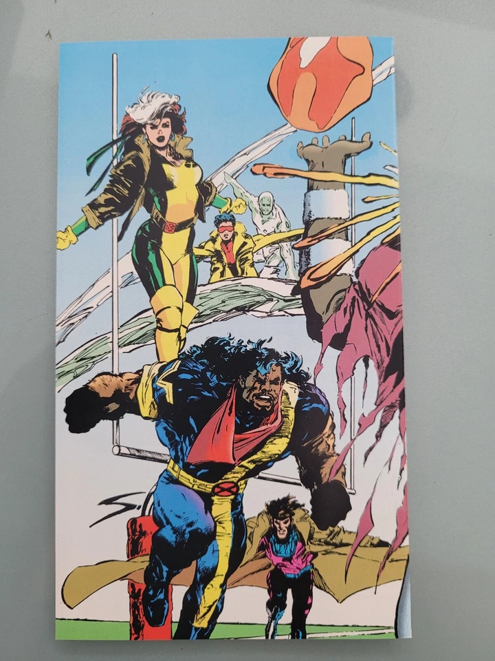 X-MEN MARVEL CREATOR'S CHOICE PIZZA HUT MINI COMIC AND TRADING CARD 1993 +POSTER - Image 4 of 4