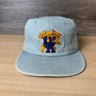 Vintage Kentucky Wildcats Hat Cap Strap Back Blue Denim Embroidered Basketball