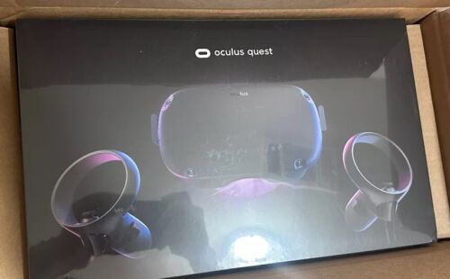 Meta Oculus Quest 128GB VR Headset - Black New Unopened - Afbeelding 1 van 9