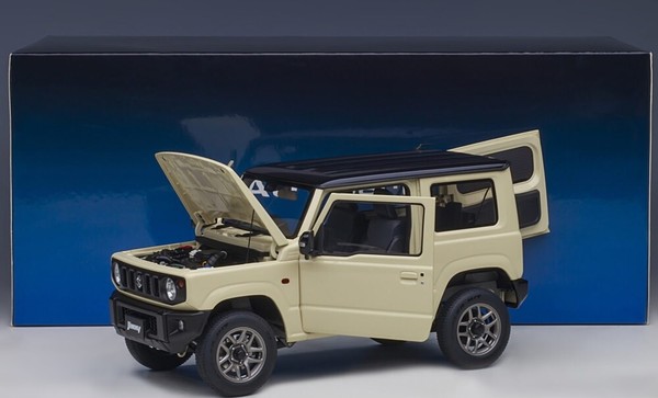Suzuki Jimny (JB64) (Chiffon Ivory Metallic With Black Roof) 1:18 Autoart-image