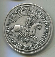 Plakette zum 200 Todestag Heinrich des L&ouml;wen 65mm (cv142)
