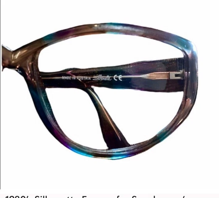 Gafas/marcos angulares Silhouette años 80, Mod SPX 3137, hechos en Austria Foto 4 de 4