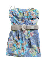 AS U WISH VINTAGE JUNIOR'S STRAPLESS DENIM DRESS, SZ 11