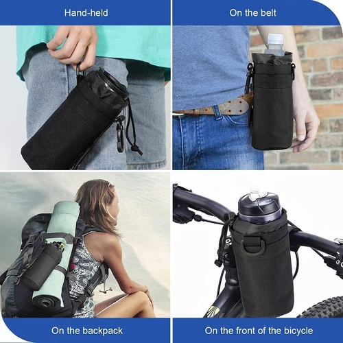 Bolsas tácticas para botellas de agua Molle al aire libre para bolsa de hervidor de agua con soporte de cinturón militar - Imagen 10 de 27