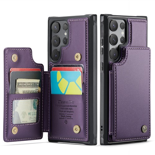 For Samsung Galaxy S24 Ultra S23FE S22 S21 S20 RFID Blocking Leather Wallet Case - Picture 11 of 16