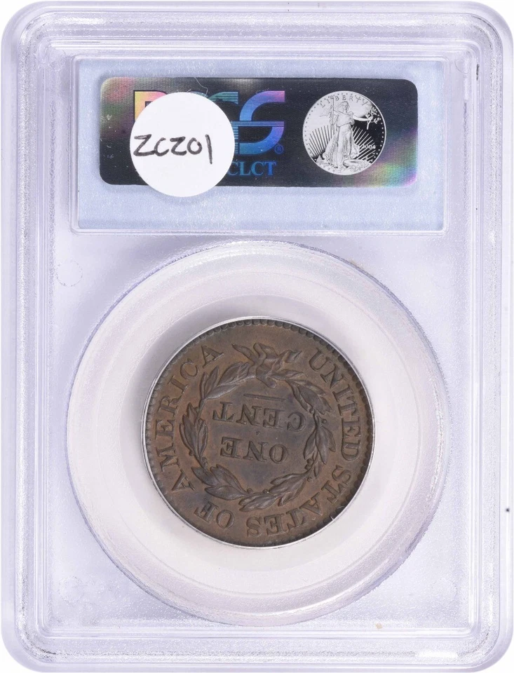 1826 Large Cent AU58 PCGS (CAC) - Image 2 of 4