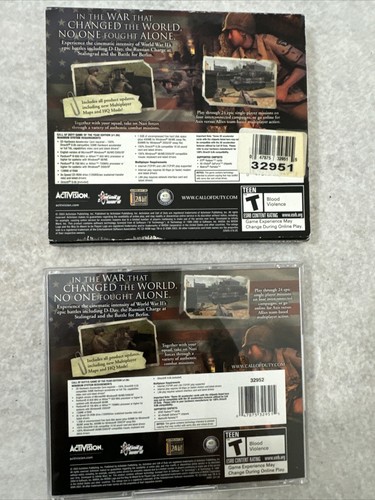 Call Of Duty PC 2003 Juego del Año Activision Ambos Discos con Llave - Imagen 5 de 5