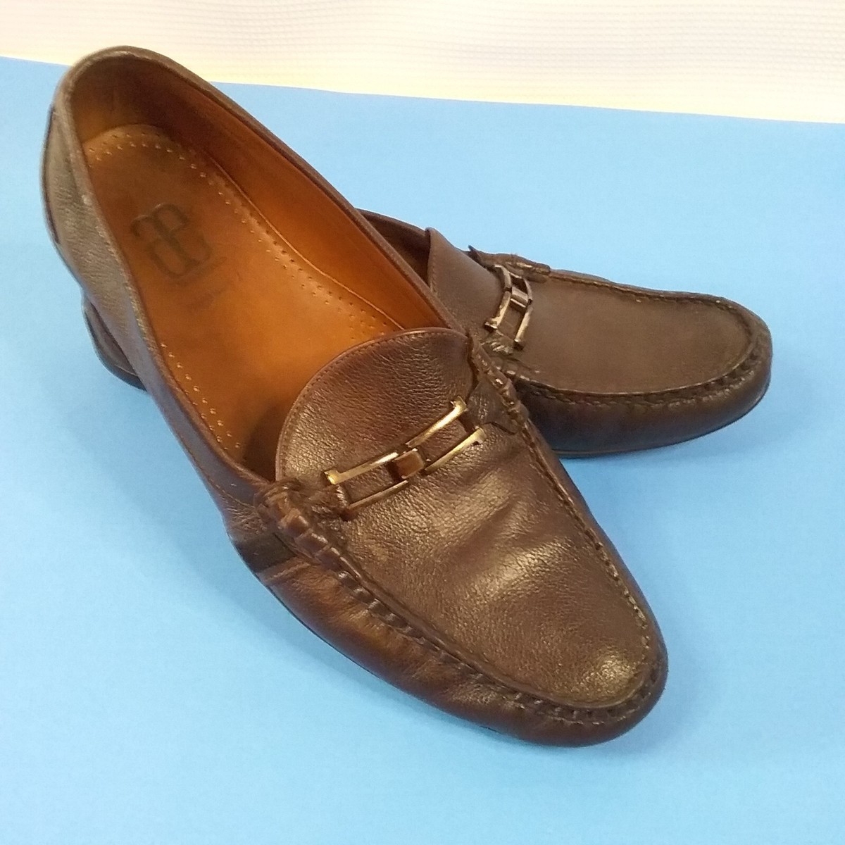 Allen Edmonds Highway I Men\'s Driving Loafers Shoes Size 8.5 D Leather Brown ec4013372_bottom_large.jpg main image 3
