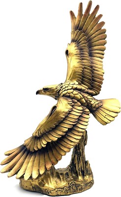Eagle Statue 13 inch Resin Figurine Sculpture Home Living Office Gift Desktop