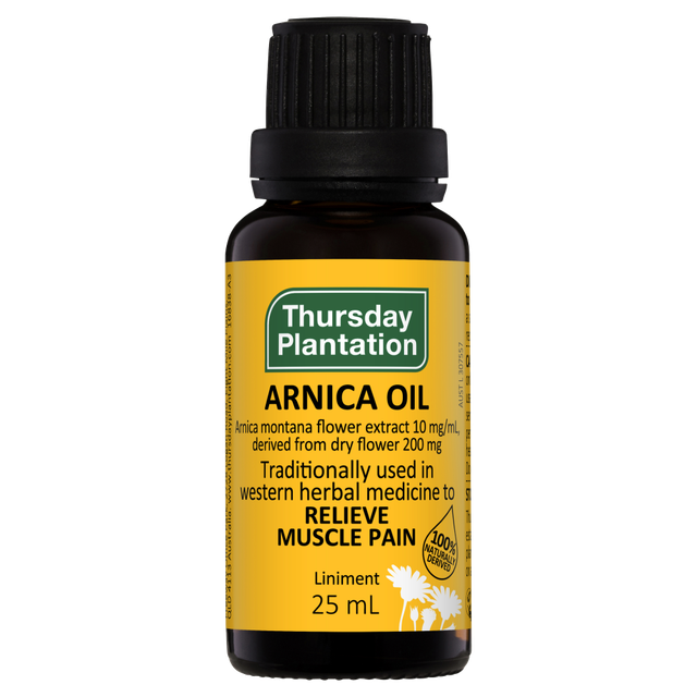 Thursday Plantation Arnica Oil 25ml 100 Naturally Derived Relieve