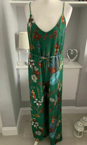 Zara Polyester Jumpsuits & Playsuits Green for Women