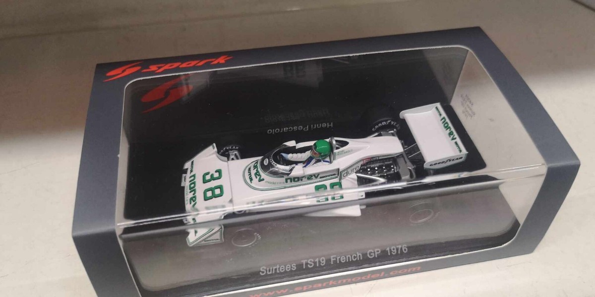 Surtees TS19 Henri Pescarolo French GP 1976 'Norev' Spark Surtees TS19 Henri Pescarolo French GP 1976 'Norev' Spark