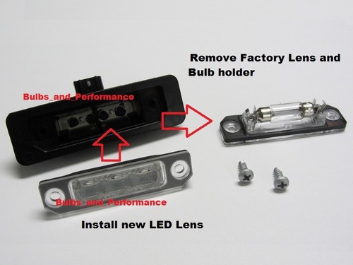 6000K WHITE LED LICENSE PLATE LIGHTS LAMPS for 2008 - 2012 FORD FOCUS - Picture 3 of 6