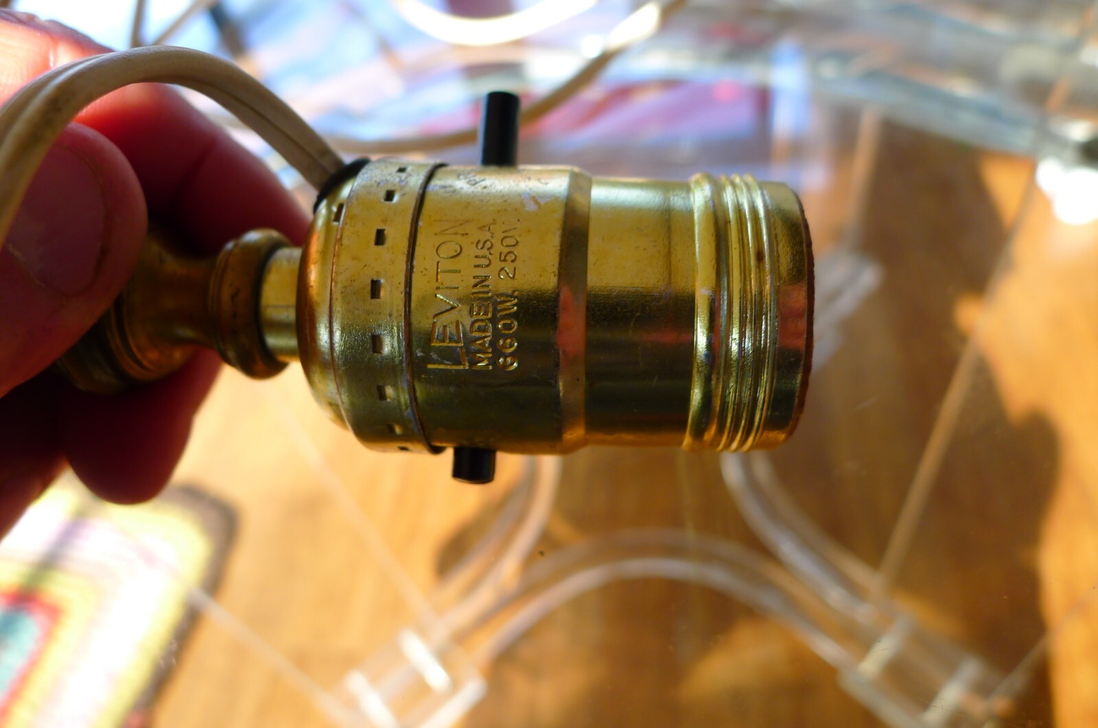 OIL LAMP TO ELECTRIC CONVERSION KIT, NO.1 BURNER ADAPTER, SOCKET AND