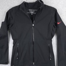 Nike Storm-Fit 10 Vented Waterproof Black Full Zip Active Jacket Womens Small