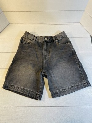Urban Outfitters BDG Mom High-Rise Shorts Black Wash Denim Size 28 Painter