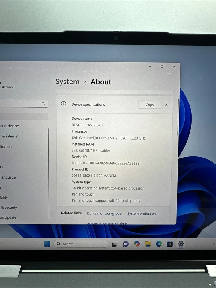 Lenovo ThinkPad X1 Yoga G7 · i7-1270P · 32GB · 512GB, photo 3 of 5