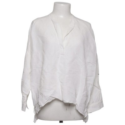 Zara Woman, Bluse, Größe: XS, Weiß, Leinen/Viskose, Einfarbig, Damen #Vfv