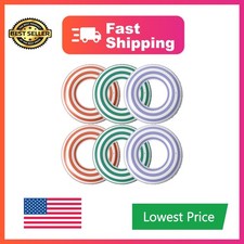 Junkin Stripes Pool Float Tubes 6 Pcs Purple Orange Green