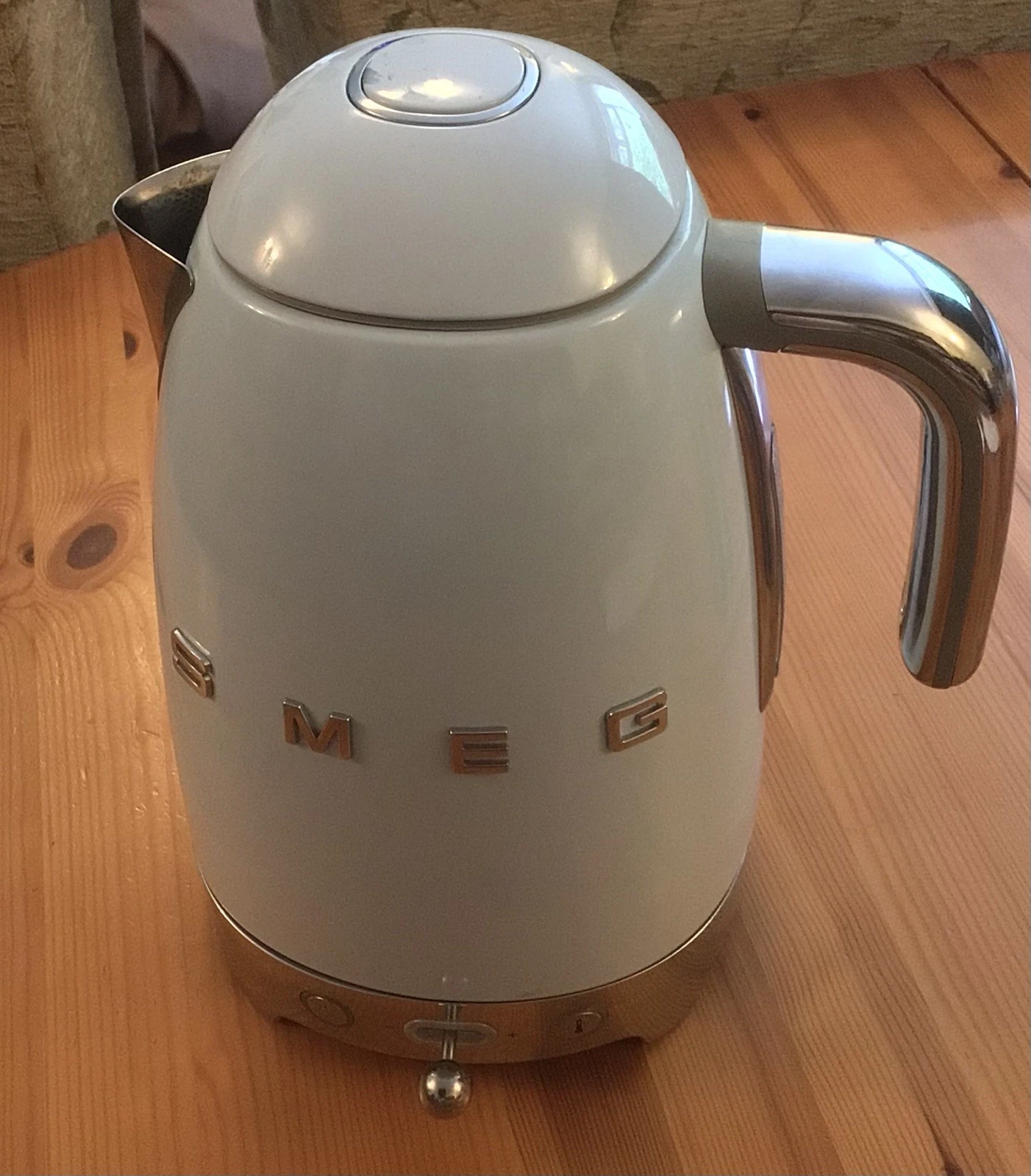 Smeg 50s Style Variable Temperature Kettle, Pastel Blue, With Instructions & Box
