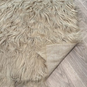 Newborn Photography Faux Fur Posing Mat - Khaki
