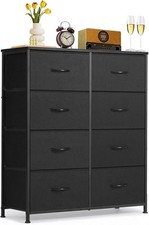 8-Drawer Dresser Bedroom Anti-Tip Tall Storage Organizer Chest of Drawers W/