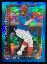 2025 Topps Pro Debut EDUARDO TAIT Rookie #PD-173 BLUE FOIL #092/150 Twins RC SP