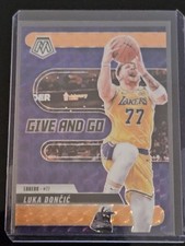 Luka Doncic 2024-25 Mosaic Give And Go #4 Orange Fluorescent /25