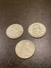 Lot Of 3 Franklin Half Dollars 90% Silver 1951, 1958 & 1963 Nice Lot!
